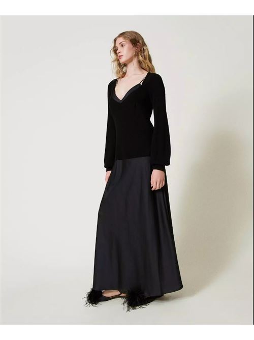 Long slip dress with sweater TWINSET | 242TP3112 S19464.00006